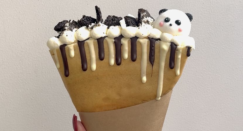 クレープとエスプレッソと上野公園のクレープ