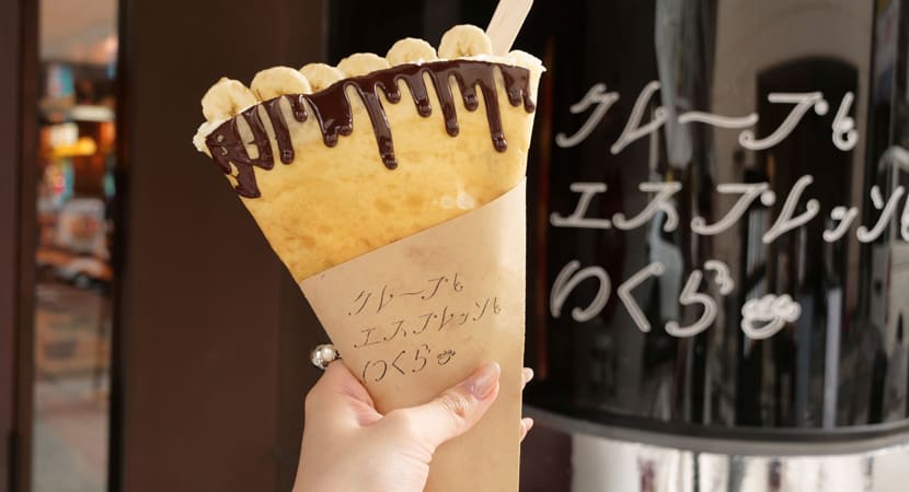 福岡・中央区のカフェ クレープとエスプレッソと いくらのクレープ